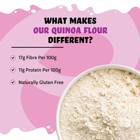 True Elements Quinoa Flour Gluten Free Atta  -  500 gms