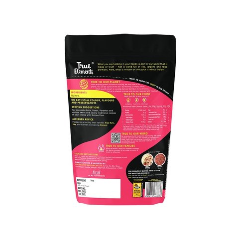 True Elements Quinoa Flour Gluten Free Atta  -  500 gms
