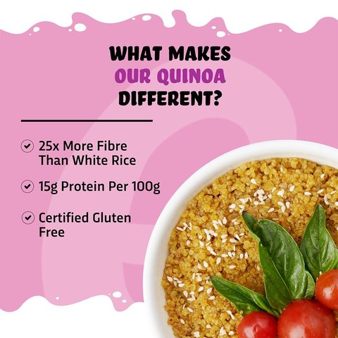 True Elements Quinoa Gluten-Free, High Protein & 100% Wholegrain Superfood - 500 gms