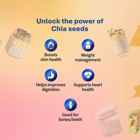 True Elements Raw Chia Seeds - 500 gms