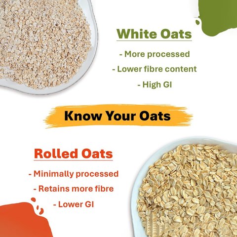 True Elements Rolled Oats 100% Wholegrain, High Fiber & Healthy Breakfast - 500 gms