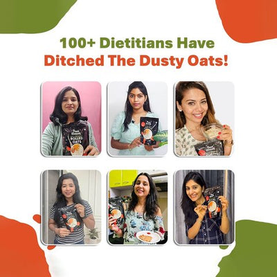 True Elements Rolled Oats 100% Wholegrain, High Fiber & Healthy Breakfast - 500 gms