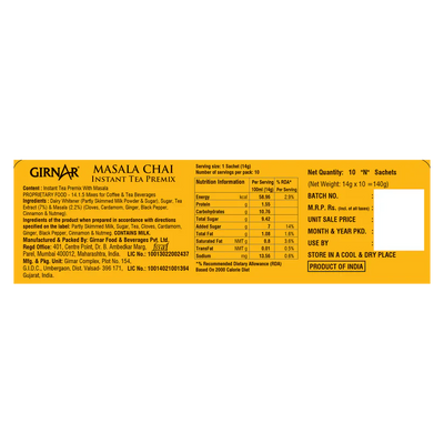 Girnar Premix Masala Chai - 140 gms