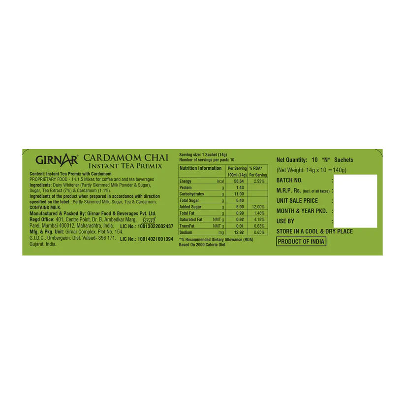 Girnar Premix Cardamom Chai