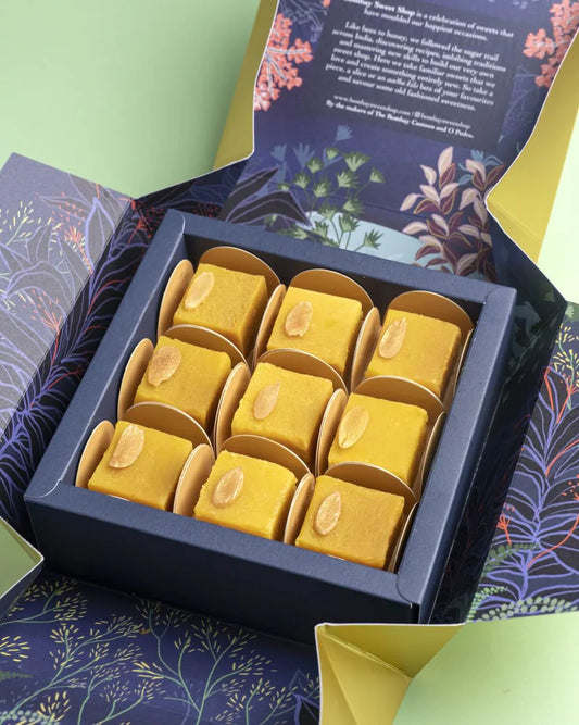 Bombay Sweet Shop Kesar Paak Box - Box of 9