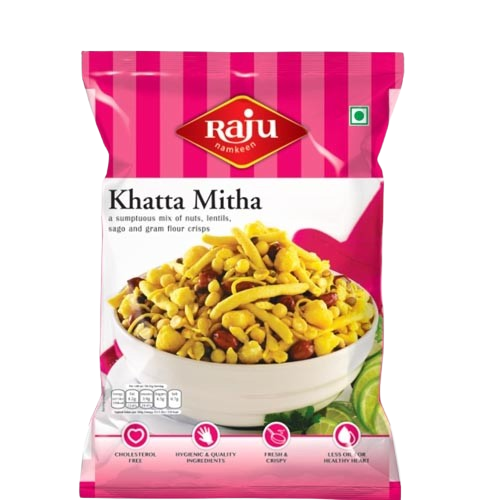 Raju Namkeen Khtta Mitha Mix - 400 gms