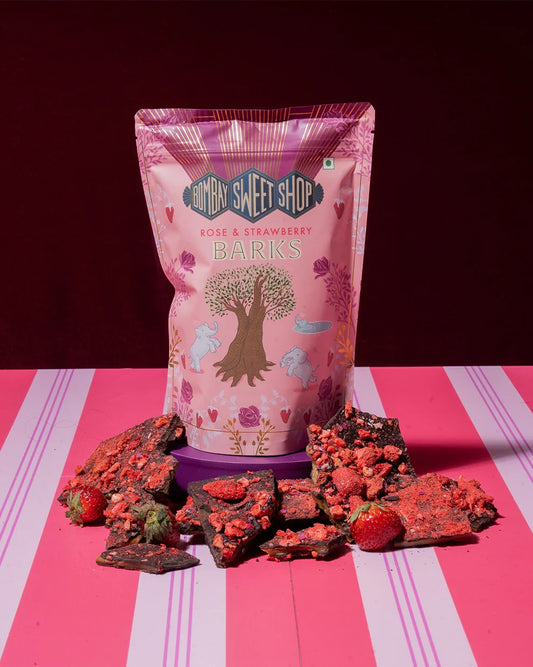 Bombay Sweet Shop Strawberry & Rose Barks 170 gms