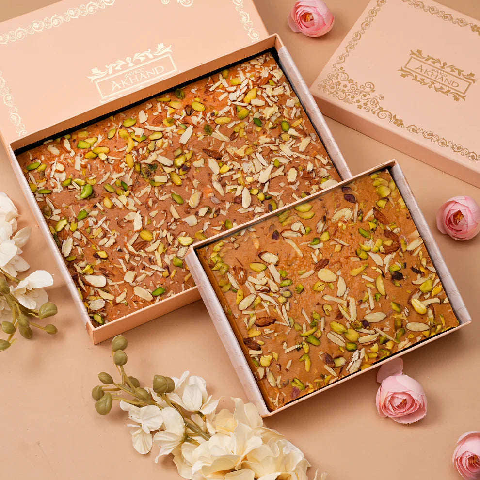 Akhand Sweets Famous Besan Burfi Of Delhi - Collection