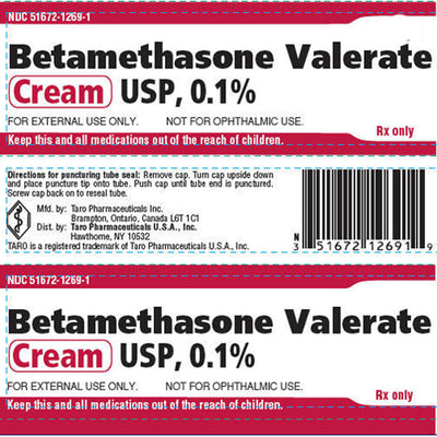 Betamethasone Valerate Cream 0.1% (Corticosteroid Cream) by Taro (Rx)