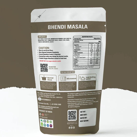 Fresh O Need Bhindi Masala - Ready To Eat 250 gms