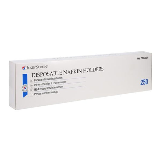 Disposable Bib Holders, White Non Woven, 250/Pack