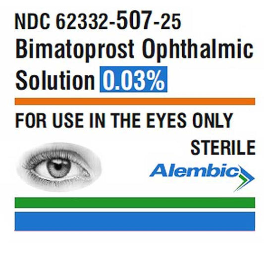 Bimatoprost Eye Drop Ophthalmic Solution 0.03% 2.5 mL Drops (RX)