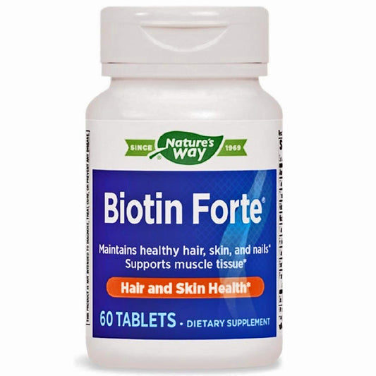 Biotin Forte Complex Tablets For Heathly Hair, Skin and Nails 60 Count