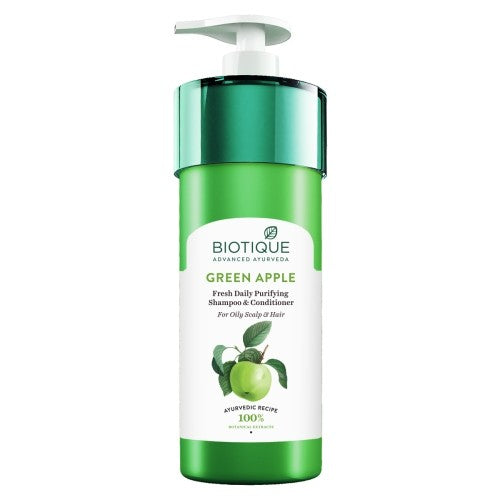 Biotique Green Apple Shine & Gloss Shampoo & Conditioner For Glossy Healthy Hair