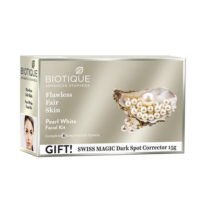 Biotique Pearl White Flawless Glowing Skin Facial Kit - 65 gms