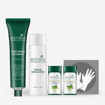 Biotique Bio Herbcolor 4N Brown, 50 gms + 110 ml (Conditioning Color No Ammonia)
