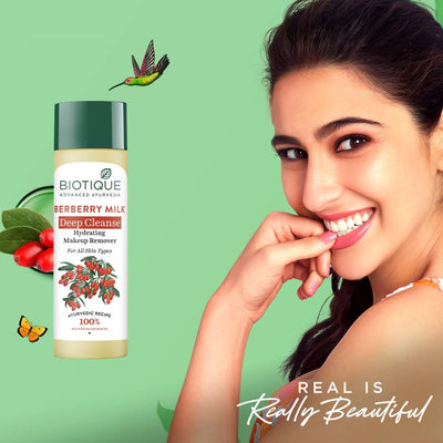Biotique Berberry Milk Deep Cleanse Hydrating Makeup Remover - 120 ml