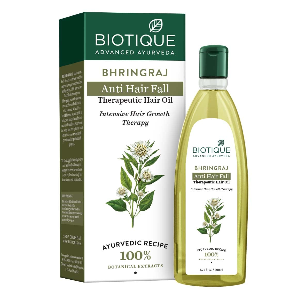 Biotique Bio Bhringraj Therapeutic Hair Oil for Falling Hair