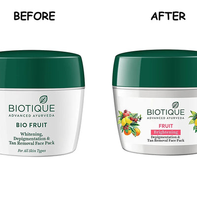 Biotique Fruit Brightening Depigmentation & Tan Removal Face Pack