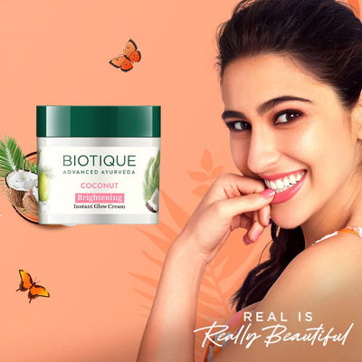 Biotique Coconut Brightening Instant Glow Cream for All Skin Types