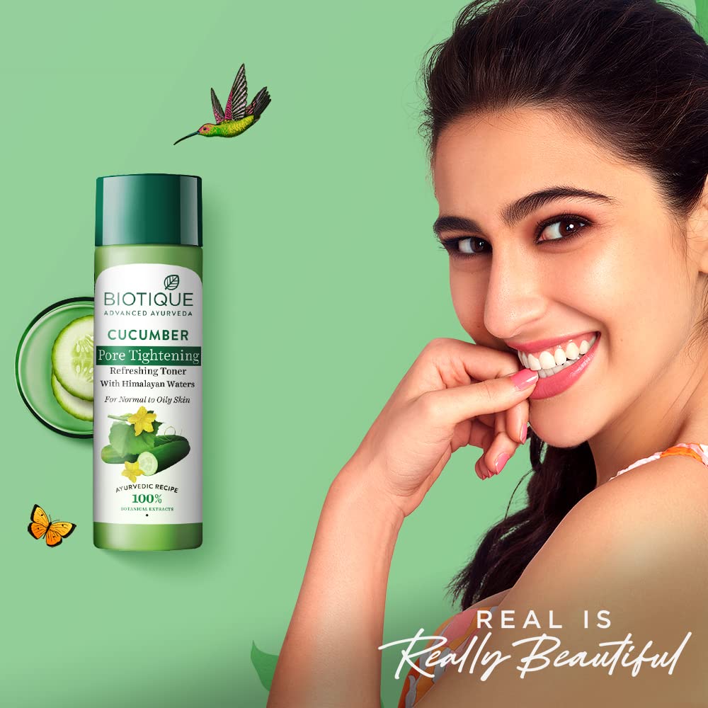 Biotique Bio Cucumber Pore Tightening Toner With Himalayan Waters (120 ml)