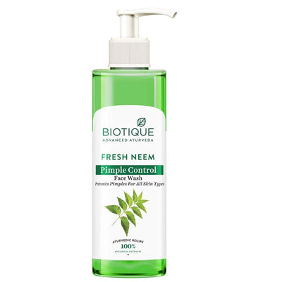 Biotique Fresh Neem Purifying Face Wash, Prevents Pimples For All Skin Types
