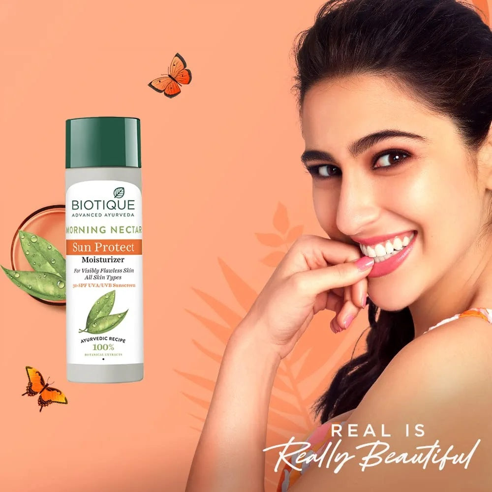 Biotique Morning Nectar Sun Protect Moisturizer, SPF - 30+ - 120 ml