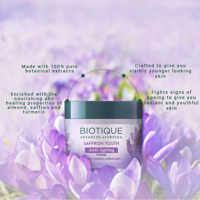 Biotique Saffron Youth Anti Ageing Cream For All Skin Types