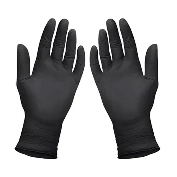 Black Nitrile Gloves Powder Free, Disposable Exam Gloves (Latex Free) 100/Box