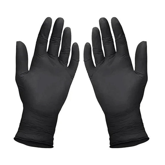 Black Nitrile Gloves Powder Free, Disposable Exam Gloves (Latex Free) 100/Box