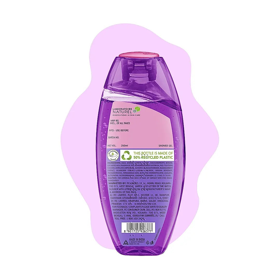 Fiama Shower Gel Blackcurrant & Bearberry Body Wash for Radiant Glowing & Hydrating Skin
