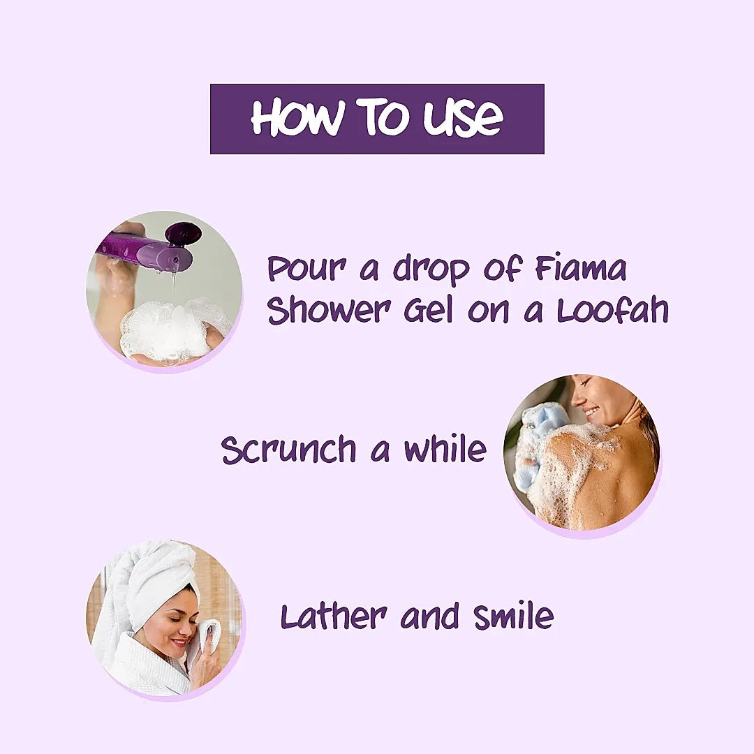Fiama Shower Gel Blackcurrant & Bearberry Body Wash for Radiant Glowing & Hydrating Skin