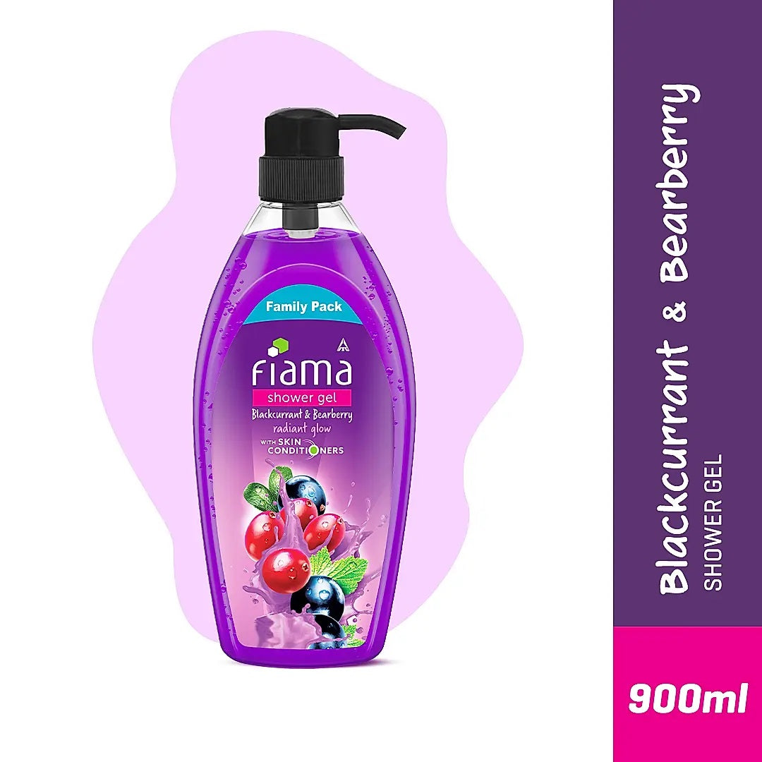 Fiama Shower Gel Blackcurrant & Bearberry Body Wash for Radiant Glowing & Hydrating Skin