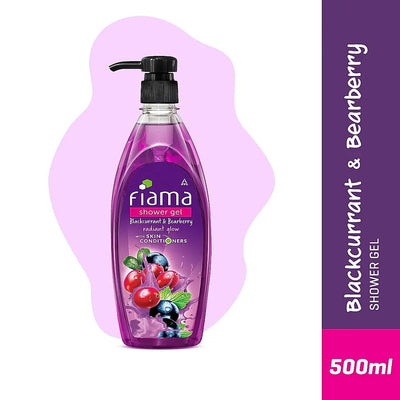 Fiama Shower Gel Blackcurrant & Bearberry Body Wash for Radiant Glowing & Hydrating Skin