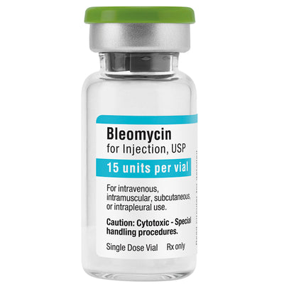 Bleomycin Injection 15 Units Per Vial, Single-Dose Vial (Rx) *Refrigerated*