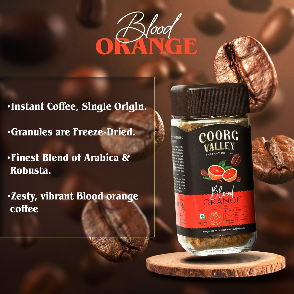 Blood Orange Instant Coffee | 50g
