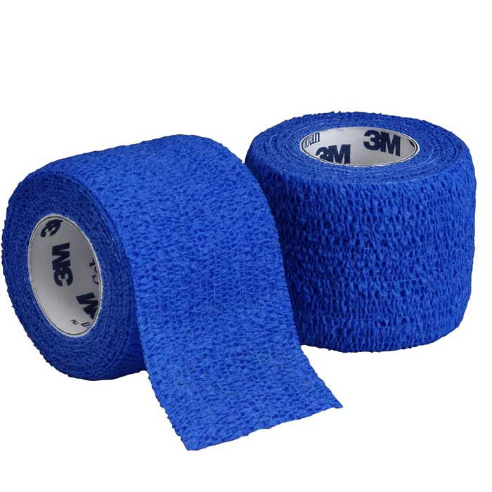Coban Self-Adherent Wrap, Blue