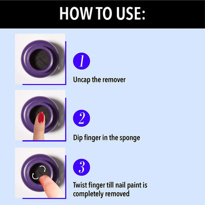 Blue Heaven Dip & Twist Nail Paint Remover (40 ml)