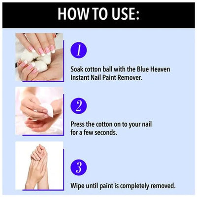 Blue Heaven Instant Nail Paint Remover - 28 ml