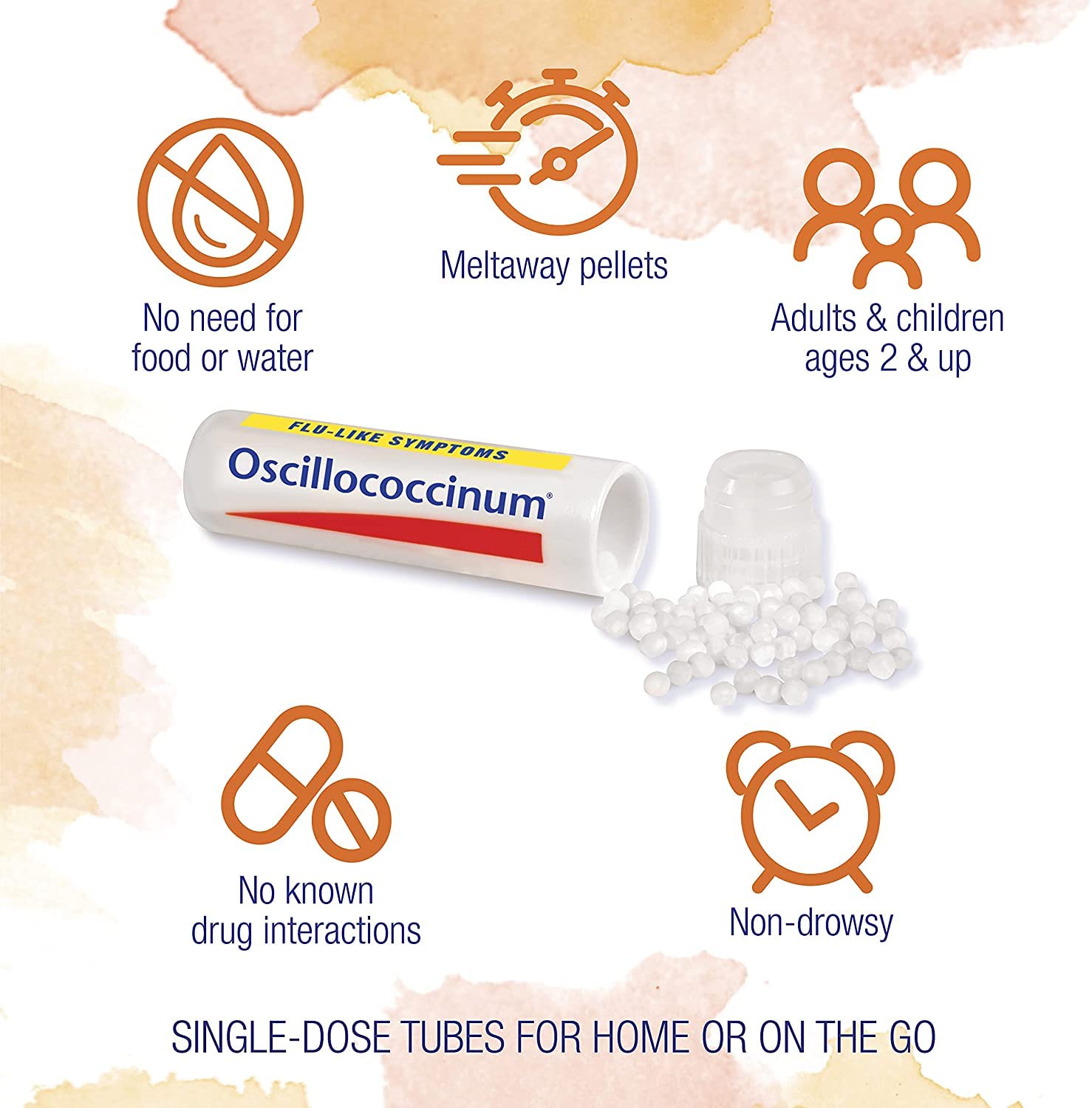Boiron Oscillococcinum Flu Symptom Relief Dissolving Pellets, 6 Doses