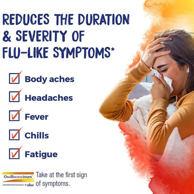 Boiron Oscillococcinum Flu Symptom Relief Dissolving Pellets, 6 Doses