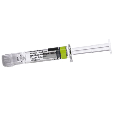 Boostrix DPT Vaccine Prefilled Syringes 0.5 mL x 10/Box GSK Vaccine for Adults & Children (RX) **Refrigerated