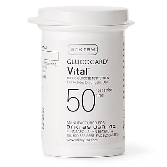 Glucocard Vital Blood Glucose Test Strips 50 Count