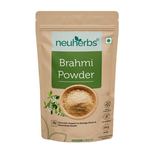 Organic Brahmi Powder for Stress Relief & Calm Mind