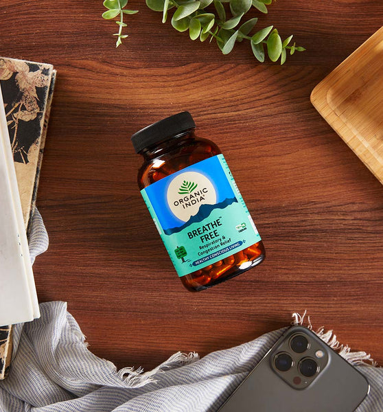 Organic India Breathe Free 60 Cap