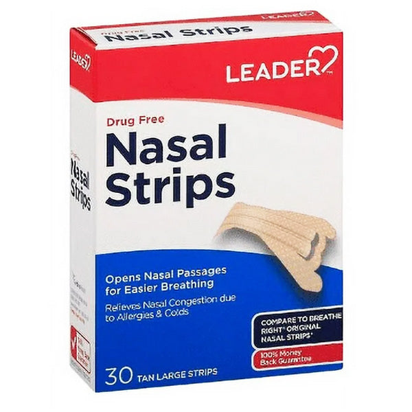 Breathing Nasal Strips Medium Clear Nasal Strips 30 Count (Compare to Breathe Right)