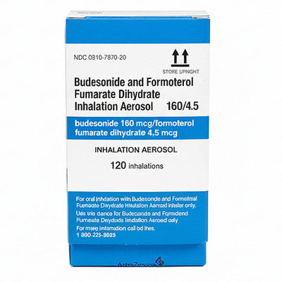 Budesonide Formoterol Furnarate Dhydrate Aerosol Inhaler 160/4.5 mcg for COPD & Asthma (RX)