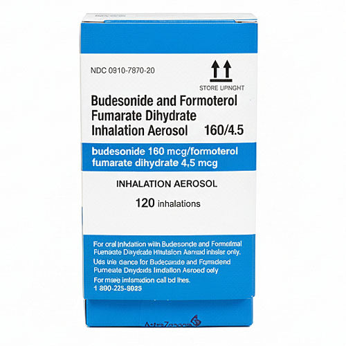 Budesonide Formoterol Furnarate Dhydrate Aerosol Inhaler 160/4.5 mcg for COPD & Asthma (RX)