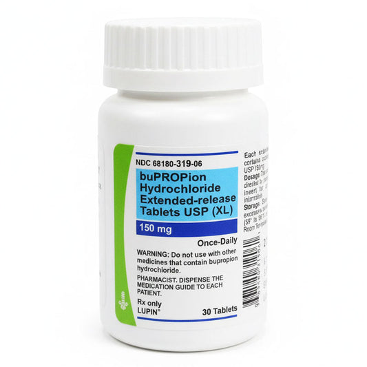Bupropion Hydrochloride 150 mg Extended-Release Tablets USP (XL) 30 Count (RX)