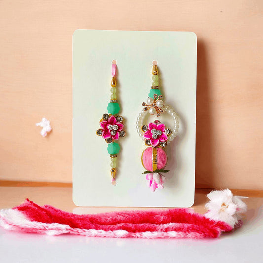 Pink Blush Rakhi Lumba Set of 2